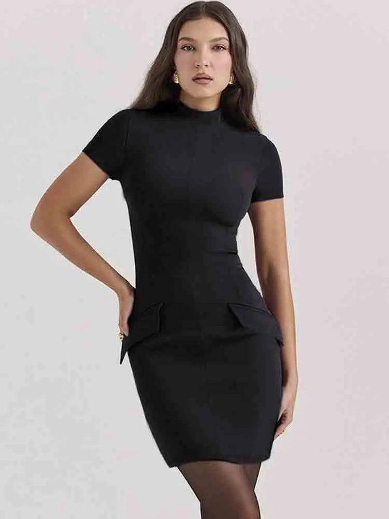 Sexy Bodycon Mini Dress with Pockets for Summer Parties - Image 6