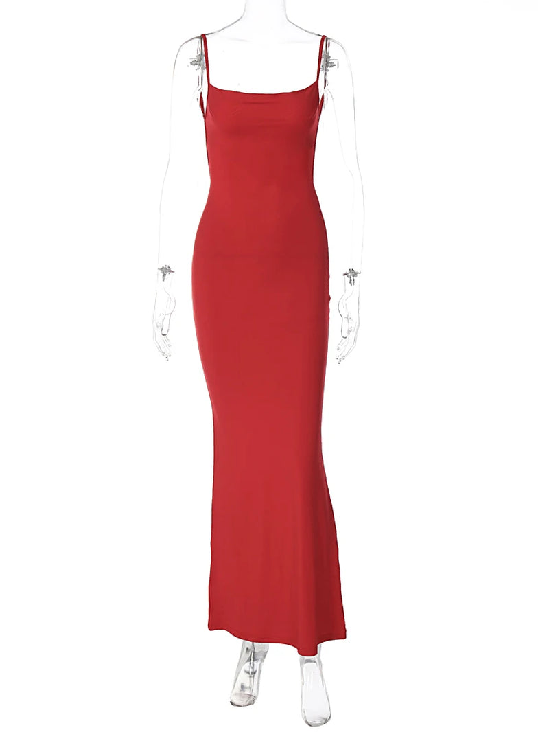 Elegant Sleeveless Backless Bodycon Maxi Dress for Women - Image 8
