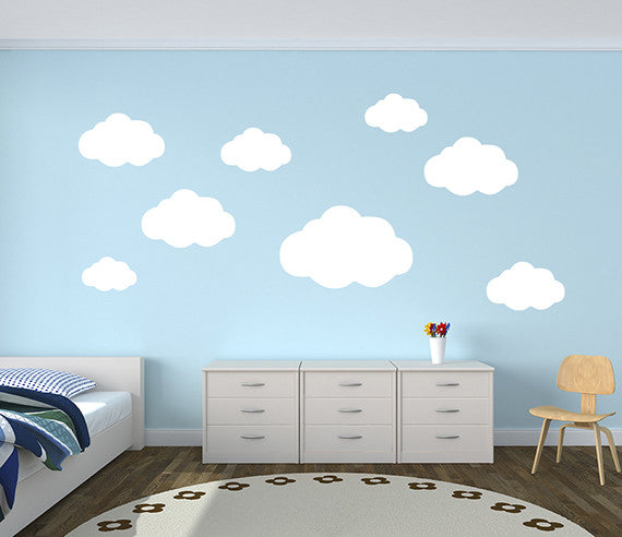 Clouds Wall Decal Decor Art For Kids Room Vinyl Sticker Lovely Decals World