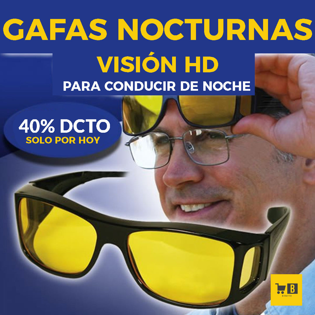 GAFAS CONDUCCIÓN NOCHE VISION HD 2x1 – Biratto