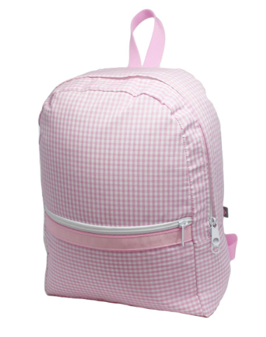 Light Blue or Pink Gingham Backpack with Mini Design (Mint brand) –  Priceless Creations Online