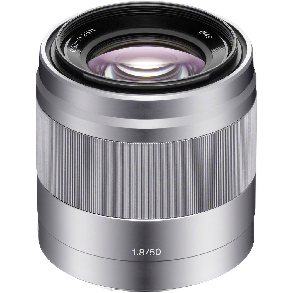 Certified Refurbished - Sony SEL50F18 50mm f/1.8 Lens | Silver - Secondipity