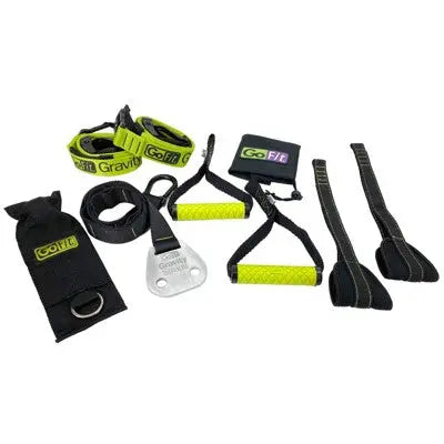 GoFit Ultimate Gravity Gym Resistance Band - Green/Black - Secondipity