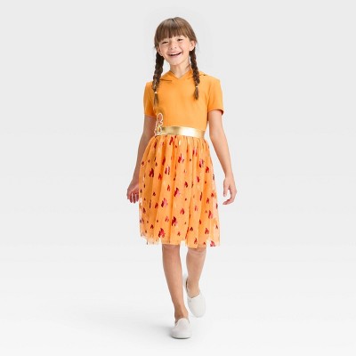 Girls' Pokemon Charmander Dress - Orange L - Secondipity