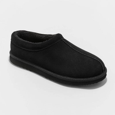 New - Men's Michael Moccasin Scuff Slippers - Goodfellow & Co Black 14 - Secondipity