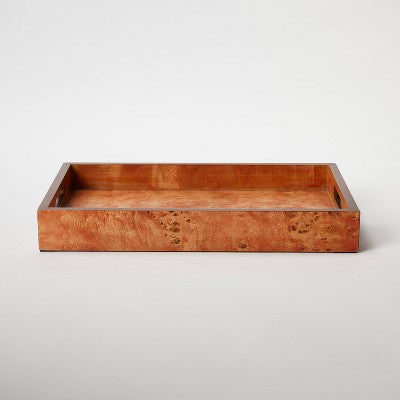 Burl Wood Tray - Threshold designed with Studio McGee Threshold designed w/Studio McGee