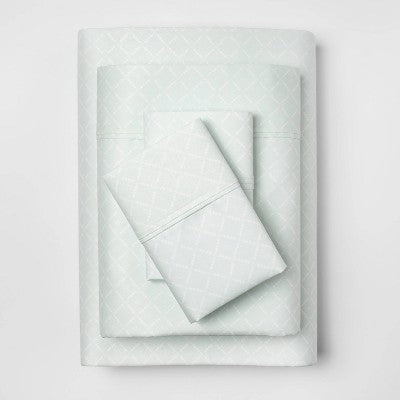 New - Performance Solid Sheet Set (California King) Morning Frost 400 Thread Count - Threshold - Secondipity