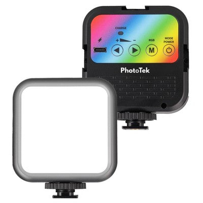 New - PhotoTeK Universal RGB Portable Rechargeable Video Light - Secondipity