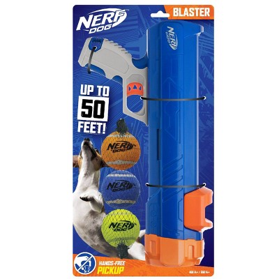 Open Box - NERF 16" Blaster with 2.5" Non-Squeak Tennis Ball Dog Toy - 3pk NERF