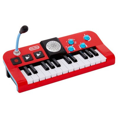 Little Tikes Kids' My Real Jam Keyboard with Microphone and Keyboard Case - Red Little Tikes