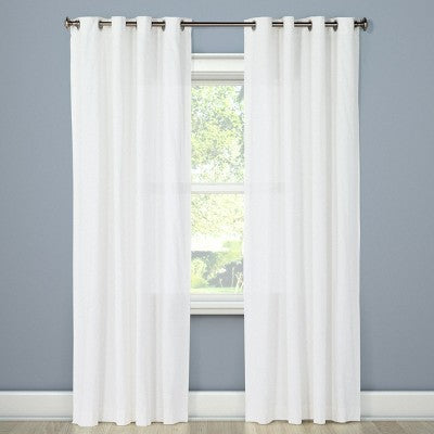 Open Box - 1pc 54"x95" Light Filtering Window Curtain Panel White - Threshold Threshold