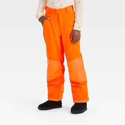 New - Kids' Waterproof Snow Pants - All in Motion Orange S - Secondipity