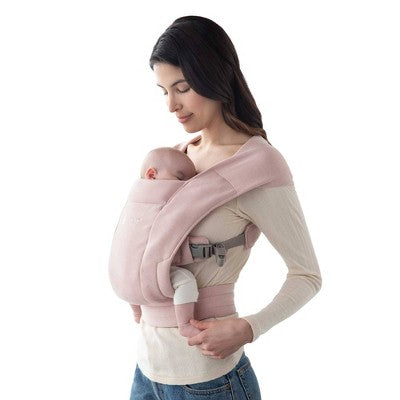 Ergobaby Embrace Cozy Knit Newborn Carrier for Babies - Blush Pink Ergobaby