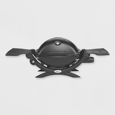 New - Weber 51010001 Q 1200 LP Gas Grill: Portable, Electronic Ignition, Cast-Iron Grates - Secondipity