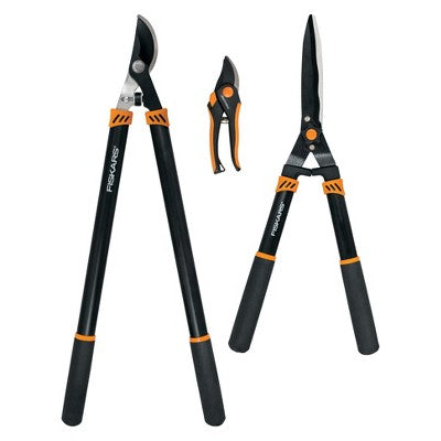 Open Box - Fiskars 3pc Tree & Shrub Care Set Fiskars