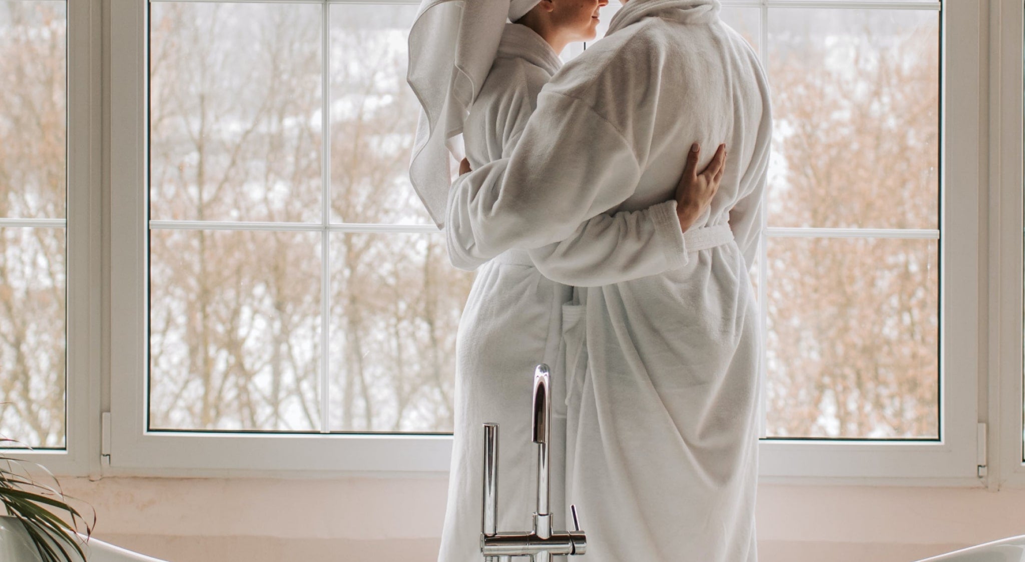 Couple bathrobe set