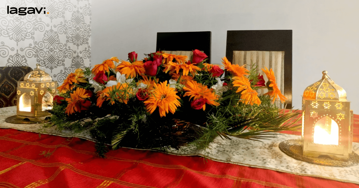 Floral arrangements Diwali Decoration Ideas