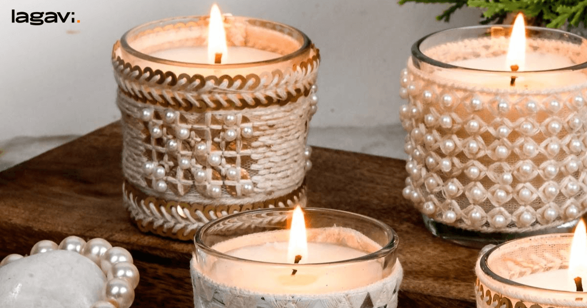 Scented candles Diwali Decoration Ideas