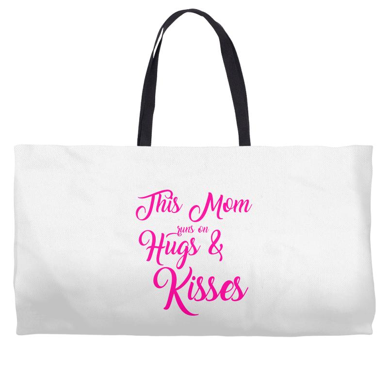 this mom hugs kiss es Weekender Totes