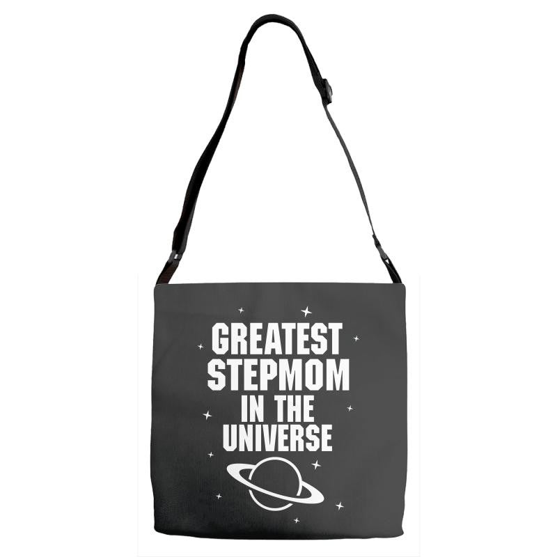 Greatest Stepmom In The Universe Adjustable Strap Totes