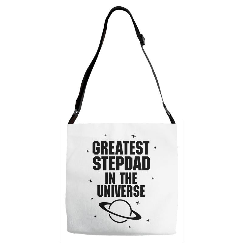 Greatest Stepdad In The Universe Adjustable Strap Totes