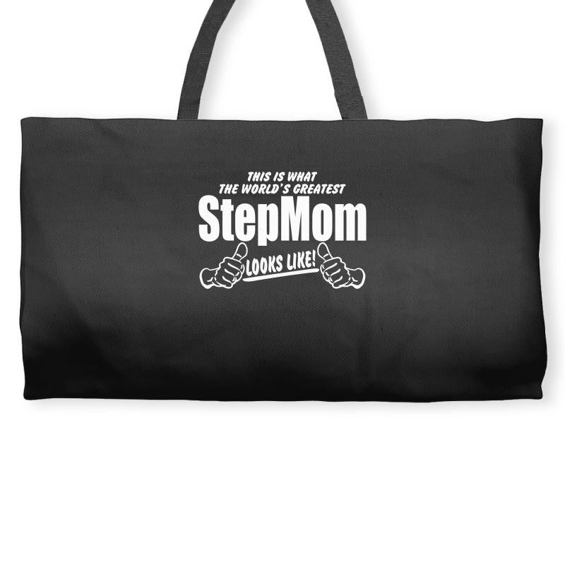 Worlds Greatest Step Mom Looks Like Weekender Totes