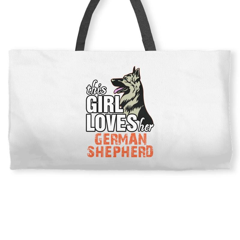 This Girl Loves Her German Shepherd Weekender Totes