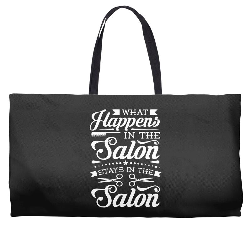 what happens in the salon Weekender Totes