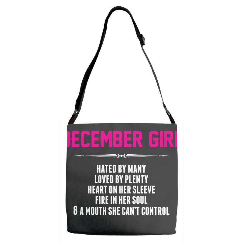 December Girl Hated By Many Adjustable Strap Totes