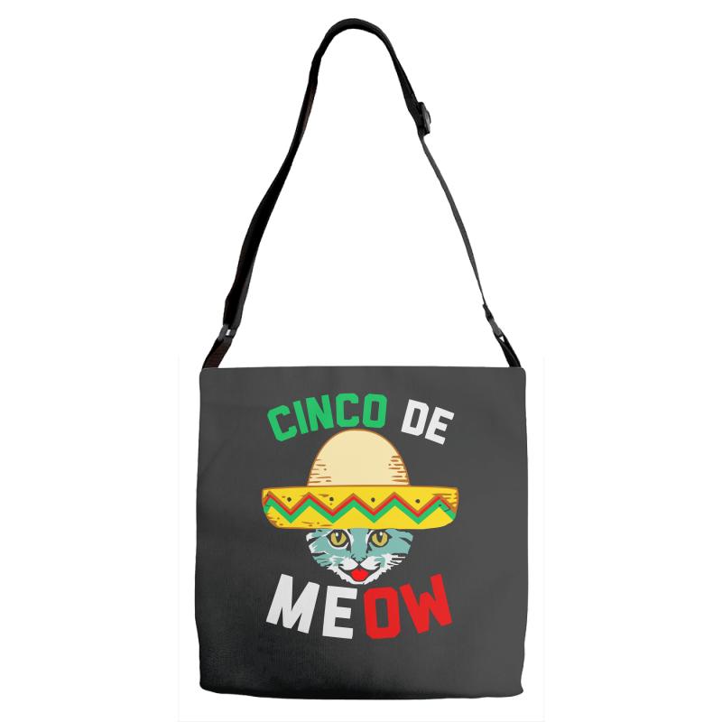 cinco de meow Adjustable Strap Totes