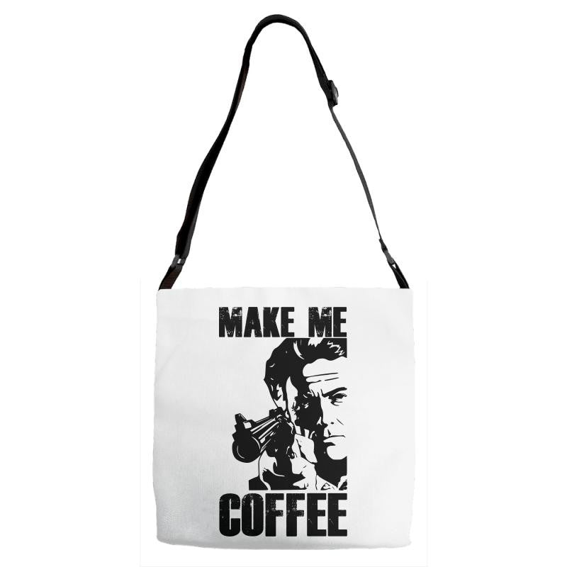 make me coffee Adjustable Strap Totes