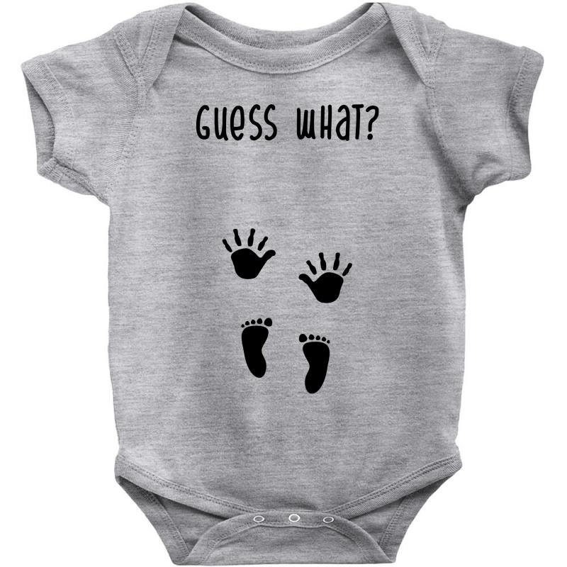 Guess What Baby Inside Pregnancy Announcement Baby Bodysuit