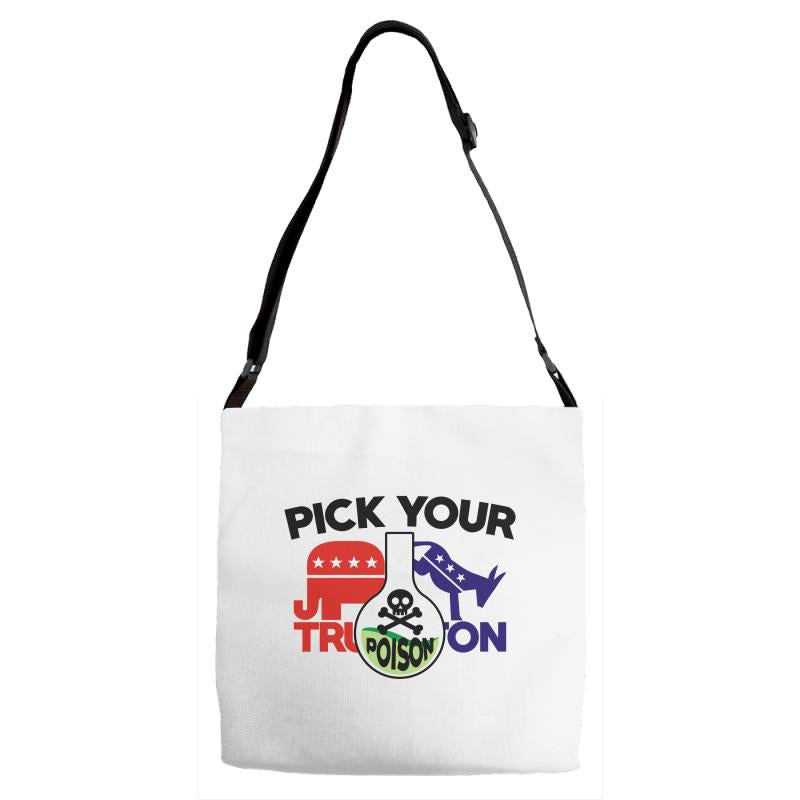 pick your poison Adjustable Strap Totes