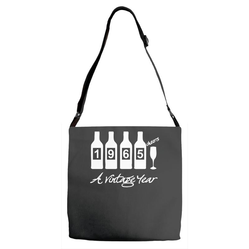 bottles 1965   mens funny Adjustable Strap Totes