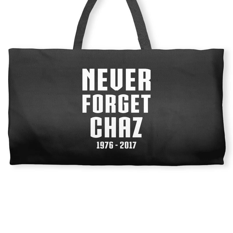 Never Forget Chaz Weekender Totes