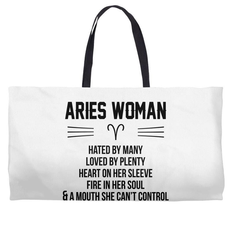 Aries Woman Weekender Totes