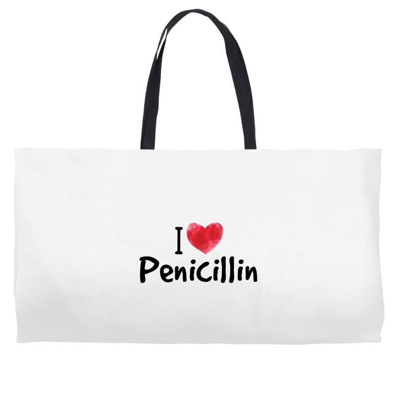 I Love Penicillin Weekender Totes