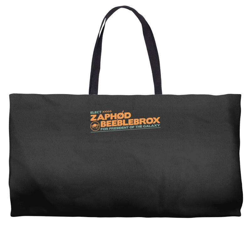 elect zaphod beeblebrox Weekender Totes