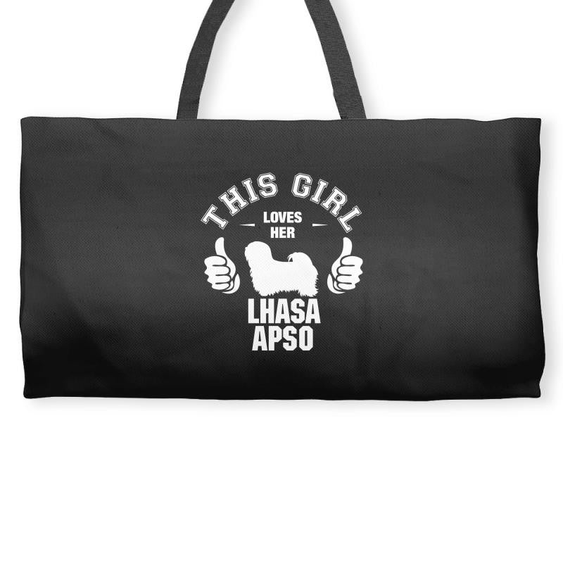 This Girl Loves Her Lhasa Apso Weekender Totes