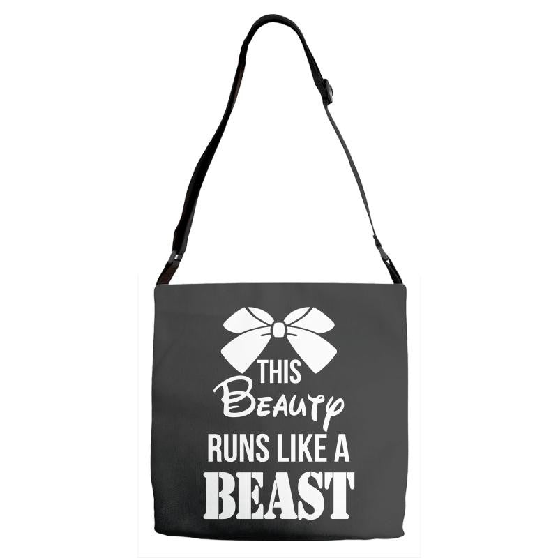 This Beauty Runs Like a Beast Adjustable Strap Totes