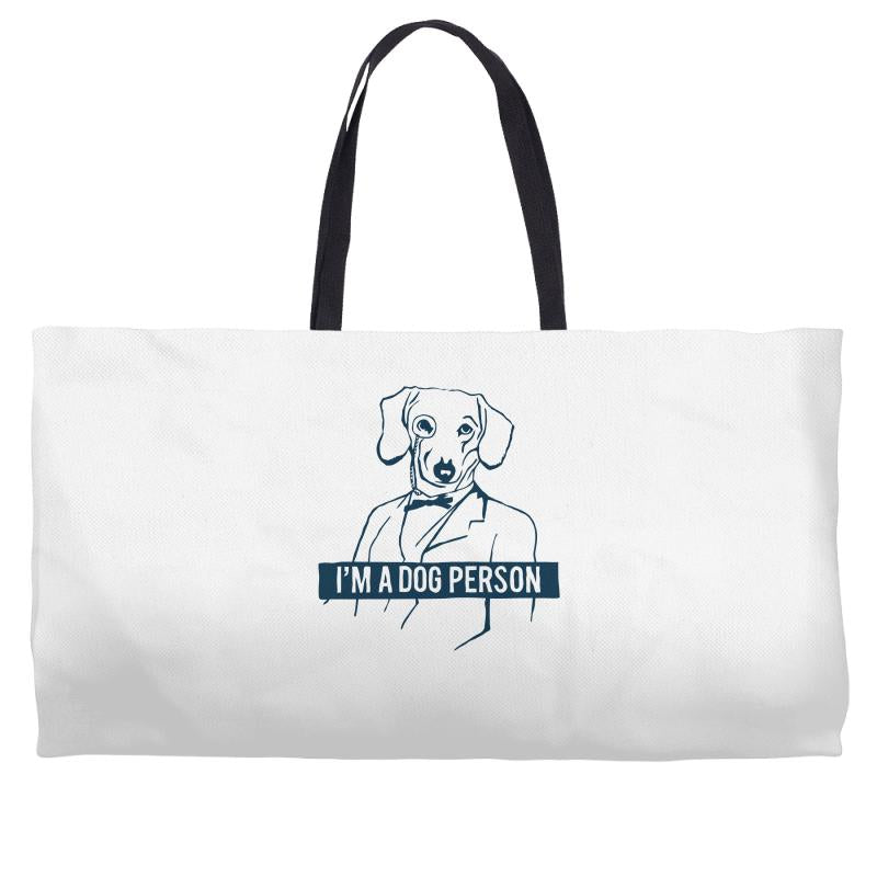 dog person Weekender Totes