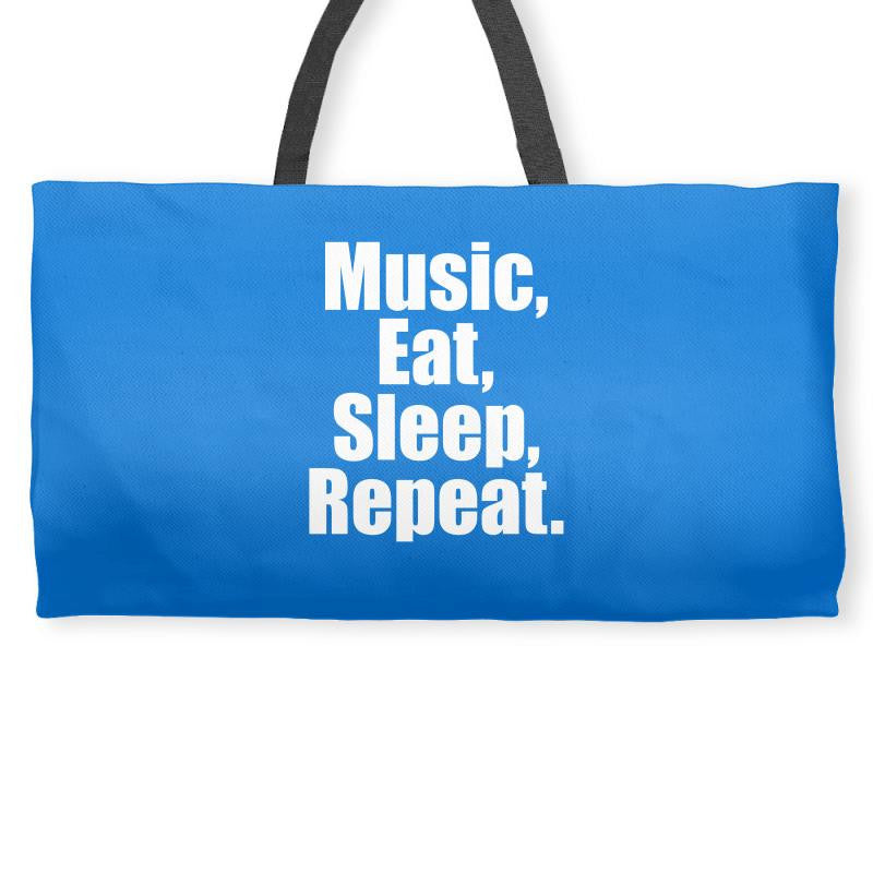 Music Eat Sleep Repeat Weekender Totes