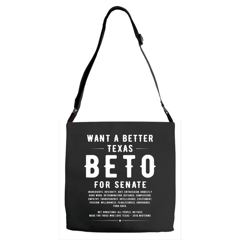 want a better texas Adjustable Strap Totes