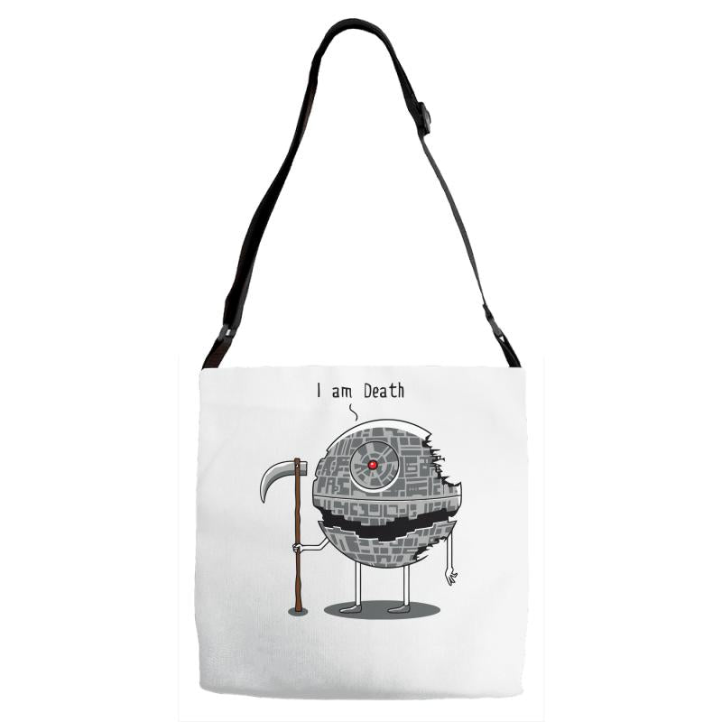 i am death Adjustable Strap Totes