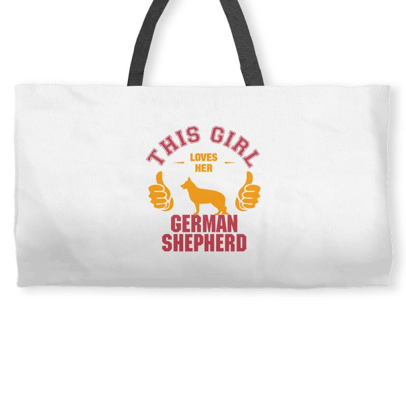 This Girl Loves Her German Shepherd Weekender Totes