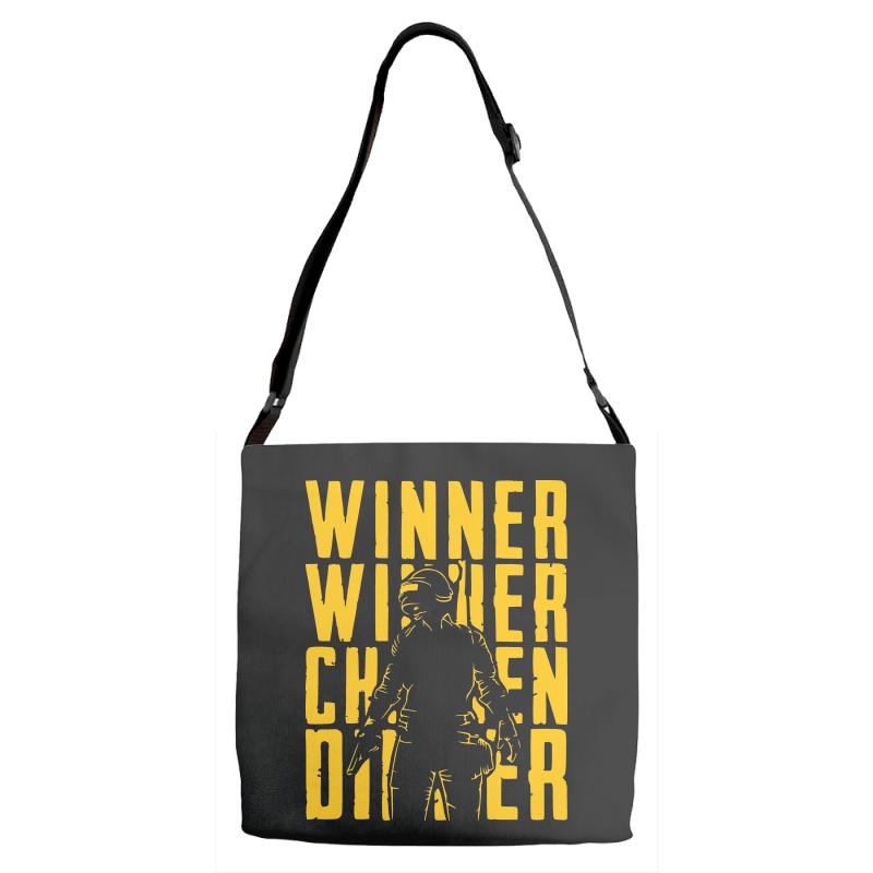 winner winner chicken dinner 3y Adjustable Strap Totes