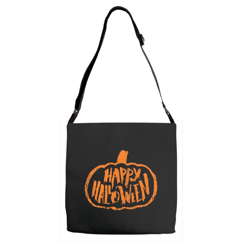 happy halloween 4 Adjustable Strap Totes