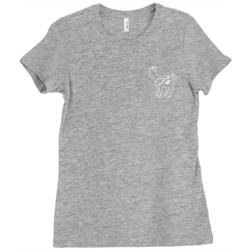 Erica costell goat pocket Ladies Fitted T-Shirt | Artistshot | bykam