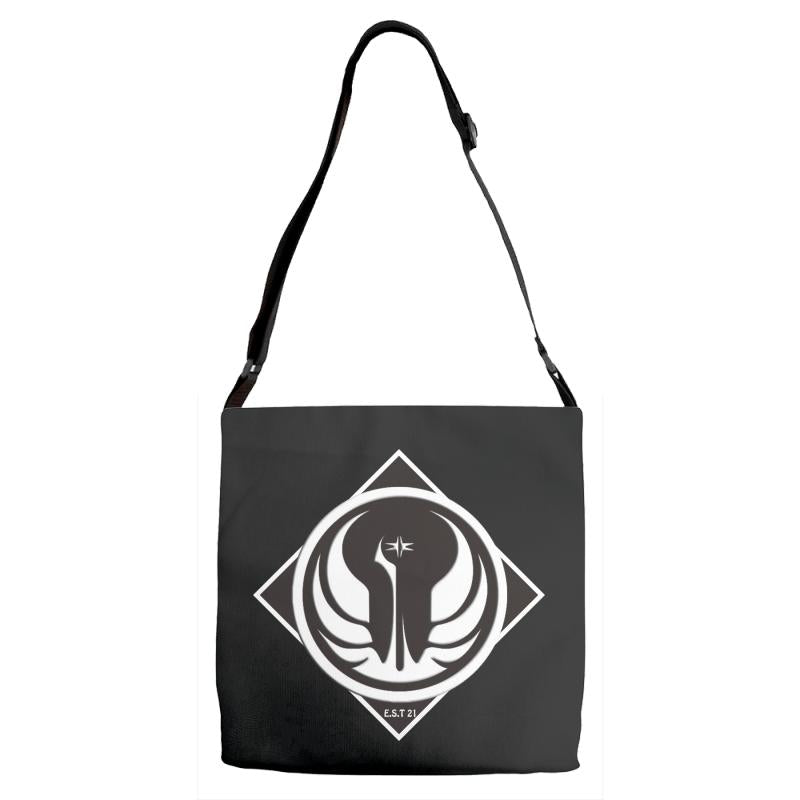 simple art logo Adjustable Strap Totes