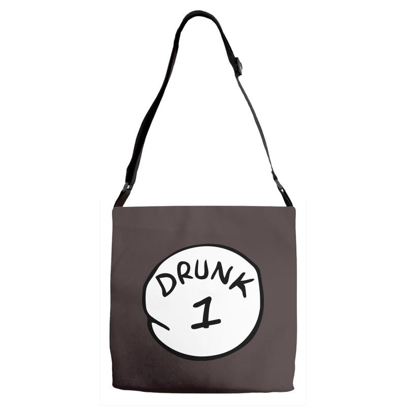 drunk 1 Adjustable Strap Totes